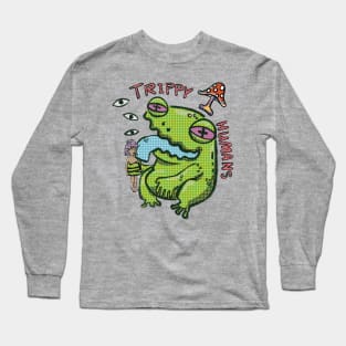 Trippy Humans Frog Lick Long Sleeve T-Shirt